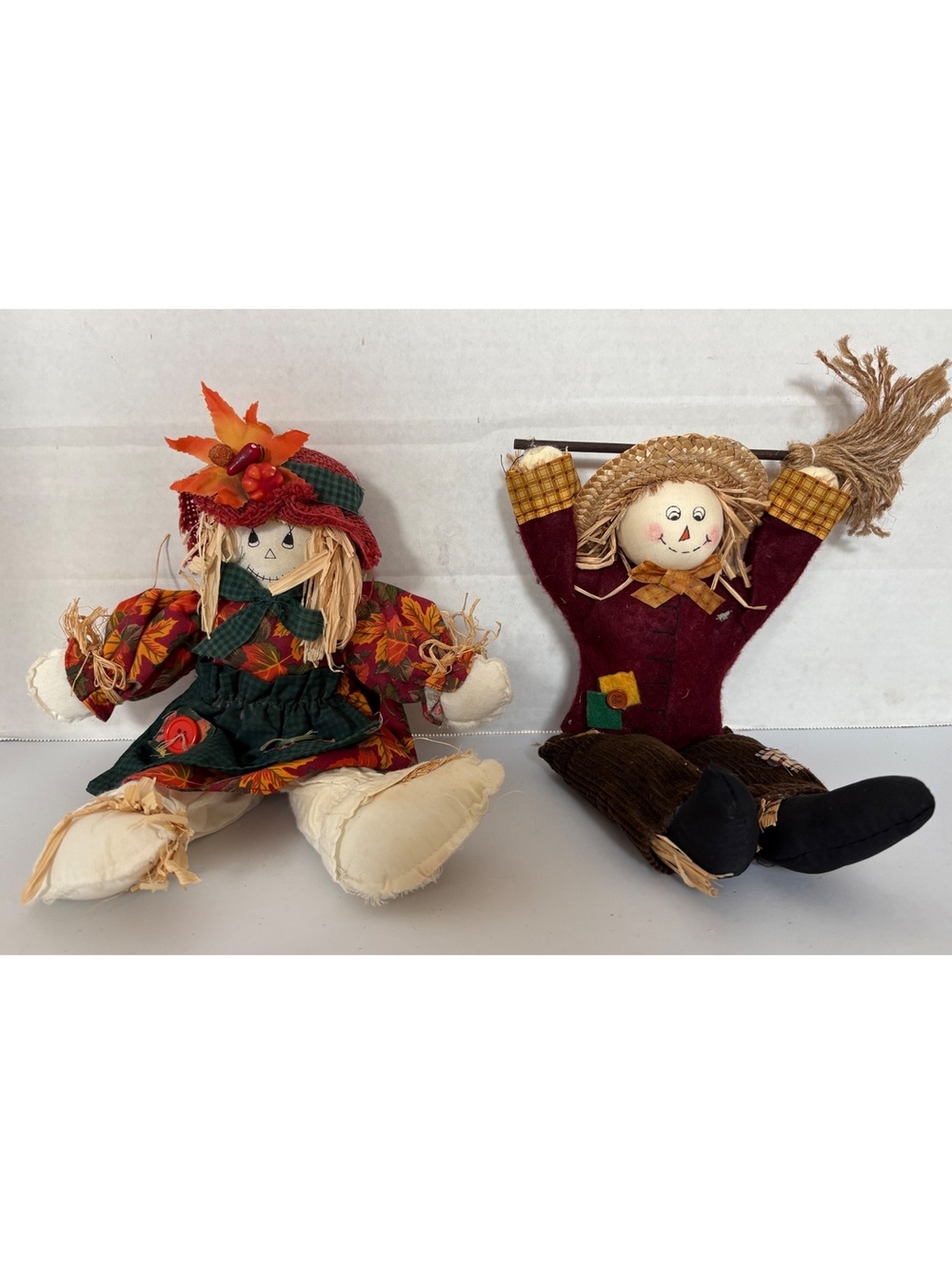 Boy and girl scarecrow